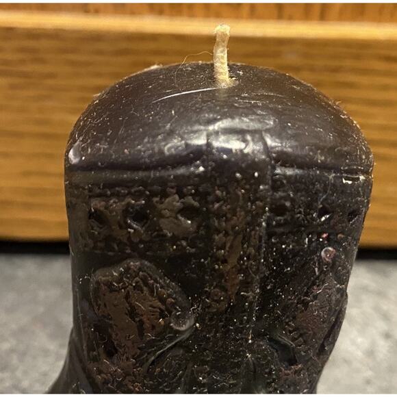 Vintage Mcgee’s Cowboy Boot Western Candle RARE Brown - Picture 5 of 7